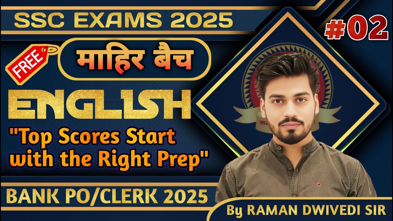 Class 02 | All SSC Exams English 2025 | SBI Clerk English 2025 ...