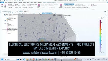 Magnetic field distribution of magnetic coil using COMSOL electromagnetics