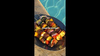Pineapple Flank Steak Kabobs