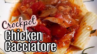 CHICKEN CACCIATORE | CROCKPOT EASY RECIPE