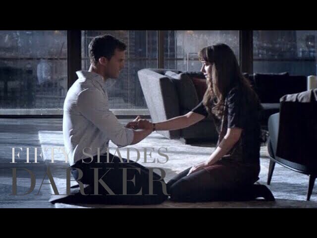 Fifty Shades Darker - Christian Kneels Before Ana and Let’s Her Touch Him
