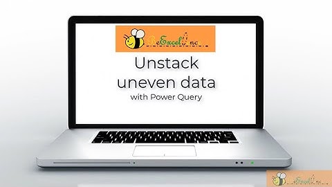 Unstack Uneven Data with #Excel #PowerQuery (English VO)