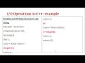 1 2 Features of C++  IO Operations