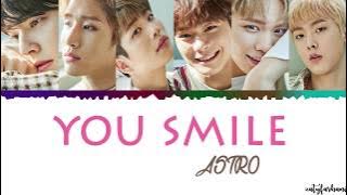 ASTRO - You Smile (니가 웃잖아) Lyrics [Color Coded_Han_Rom_Eng]