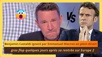 Macron ignore Benjamin Castaldi en direct, une rentrée difficile sur Europe 2 thumbnail