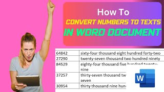 How To Convert Numbers To Text In Word Document _Quick_and_Easy