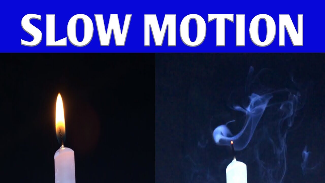 BLOWING OFF CANDLE IN SLOW MOTION YouTube