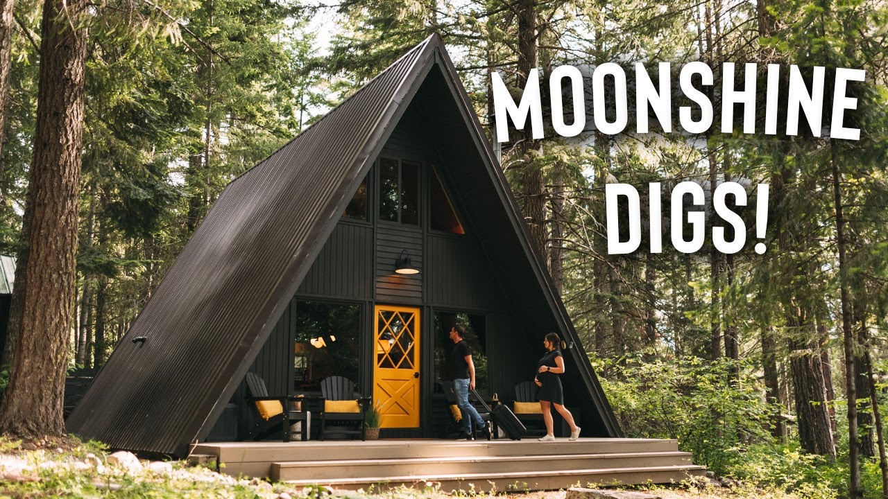 *NEW* Moonshine Digs A-frame Cabin! | Washington Airbnb Tour!