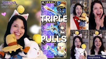 (DFFOO) TRIPLE FR/BT PULLS!! Pulls for Mog, Serah, and Vivi!!! Cuteness overload + RNJin blessings🙏