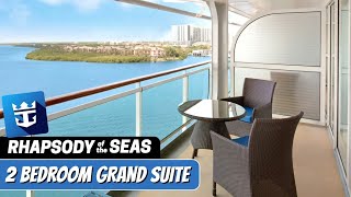 Rhapsody of the Seas | 2 Bedroom Grand Suite | Full Walkthrough Tour & Review | 2024