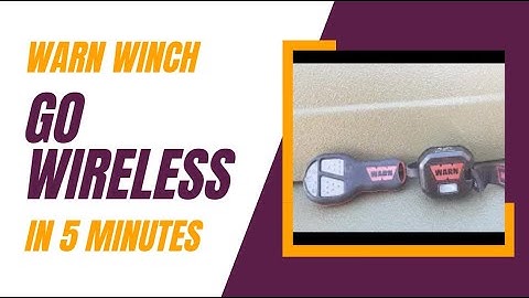 17 year old Warn winch goes wireless in 5 min.