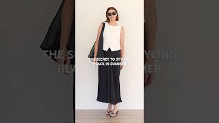 The Secret to Styling Black in Summer #fashionover40