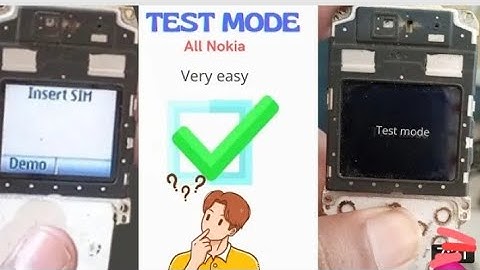 Nokia 1208 N1202 N1280 test Mode solution... Bohat He asan Hall