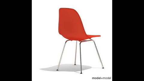 Eames Plastic Side Chair DSX 3D model from CGTrader.com