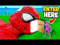 Hiding inside superheros to win hide  seek fortnite