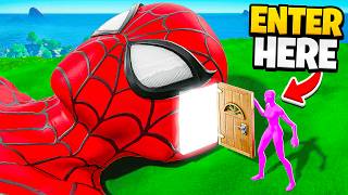 Hiding INSIDE Superheros to WIN Hide & Seek! (Fortnite)