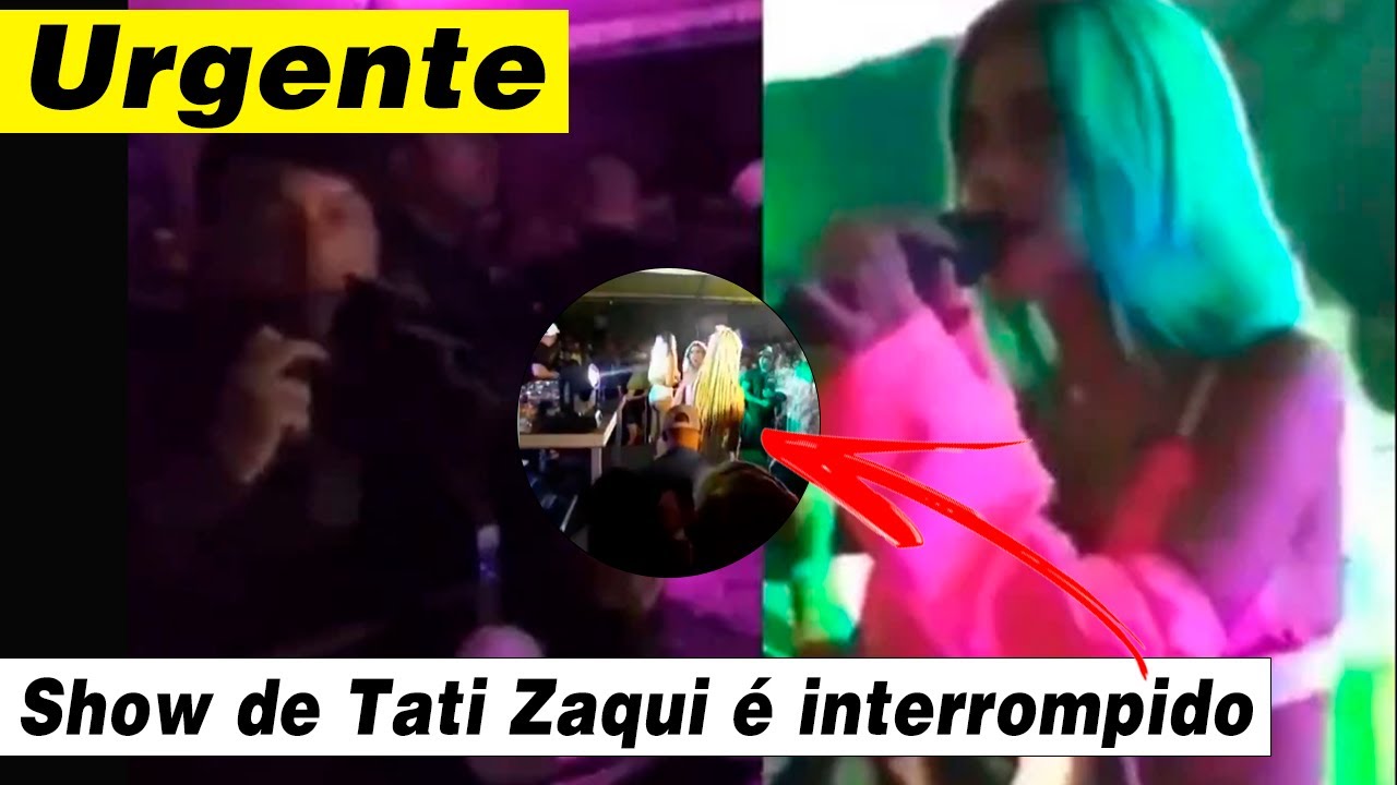 Armados com fuzis policiais interrompem show de Tati Zaqui