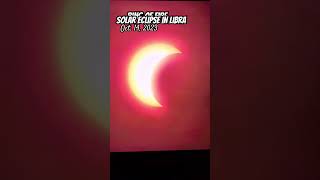 Solar Eclipse Oct 14 2023 👀LOOK UP ☝️RING OF FIRE #astronomy #astrology #astrophysics  #libra #budo