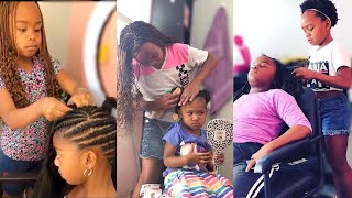 💕 KIDS BRAIDING AND STYLING HAIR TRANSFORMATION 💕