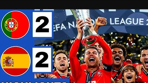 Extended Highlights of Portugal vs Spain nations league final | extra time penalties full video #fyp