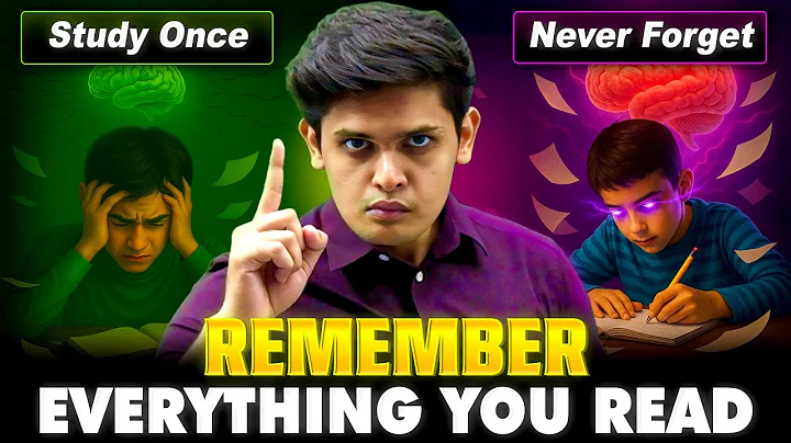 Remember Everything You Study🔥| Memorise Anything Quickly | Prashant Kirad