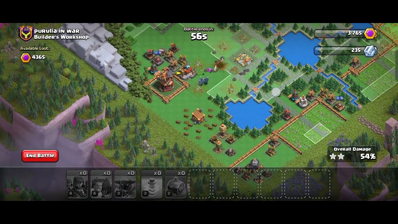 Capital village attack in coc - YouTube
