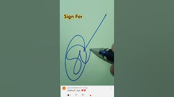 ✍️ Signature Tutorial: Crafting the Perfect Siddharth Signature! 🌟#SignatureStyle #SingleStroke
