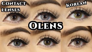 New Color Lenses Olens Lenses Korean Lenses On Dark Brown Eyes