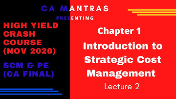 Chapter 1: Introduction to Strategic Cost Management  (Part 2)