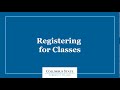 How to register for classes at columbus state