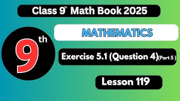 Grade 9 Math | Exercise 5.1 | Q4(v) | Linear Equations & Inequalities | Complete Solution