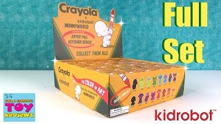 Crayola Munnyworld Vinyl Blind Box Zipper Pull Keyring Series Kidrobot Opening | PSToyReviews