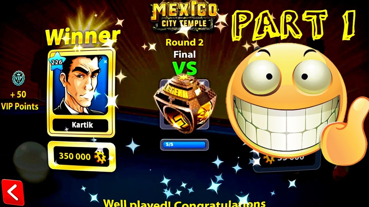 8 Ball Pool How To Win Mexico Tournament Ring Play Like This To Win Exclusive Ring Part 1 