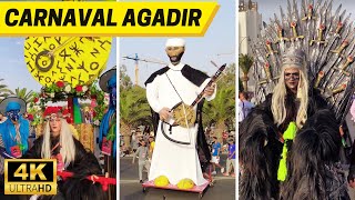 Bilmawn Carnaval International Agadir Morocco 【4K, 60fps】 كرنفال بيلماون الدولي يجوب شوارع أكادير
