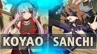 Gbvsrkoyao Narmaya B.erfly Vs Sanchi Galleon High Level Gameplay.