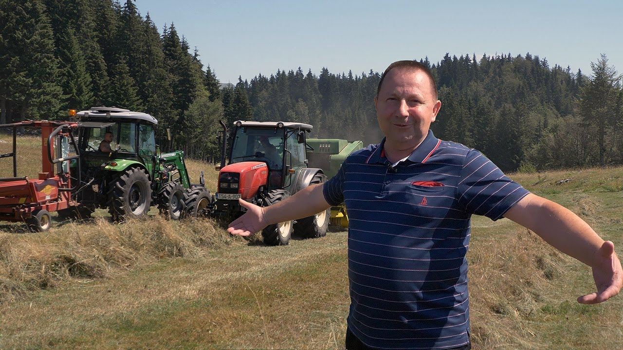 Prvi put balirali sijeno na 1600 metara iznad mora