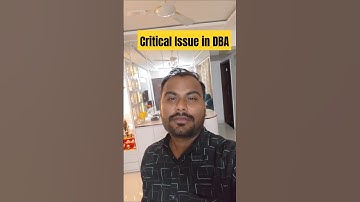 Managing Critical Issues in DBA | Real-Time Solutions by Ankush Sir