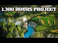 1300 hours medievalterraformingtimelapse minecraft