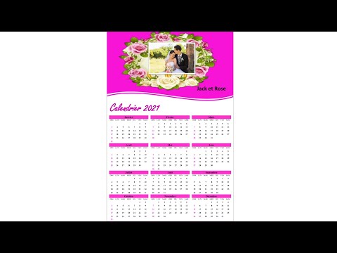 Vidéo: Comment Faire Un Calendrier Dans Word