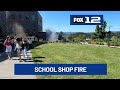 Fire in Mountainside High School shop building causes damage; classes canceled for the day