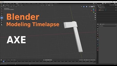 Blender Modeling Timelapse Axe