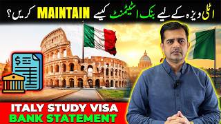Italy Study Visa Bank Statement Requirements 2026 🇮🇹 New Sponsorship Rules By Islamabad Embassy