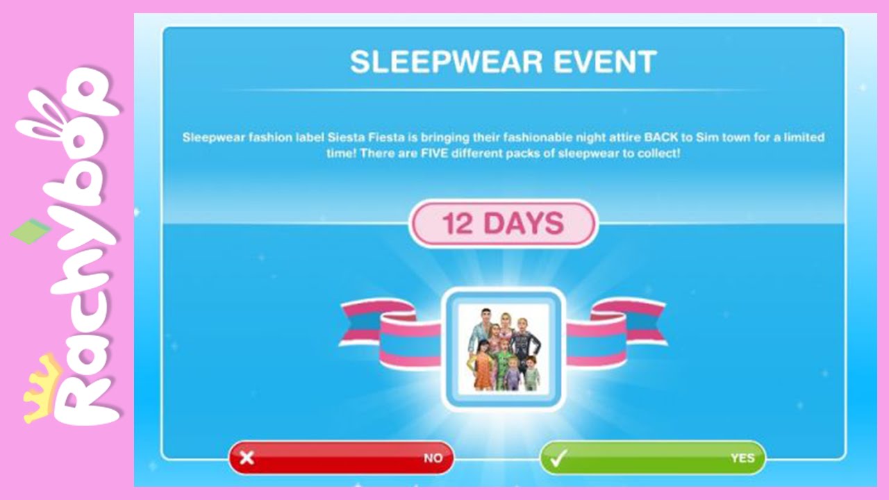 The Sims Freeplay Sleepwear Event! YouTube