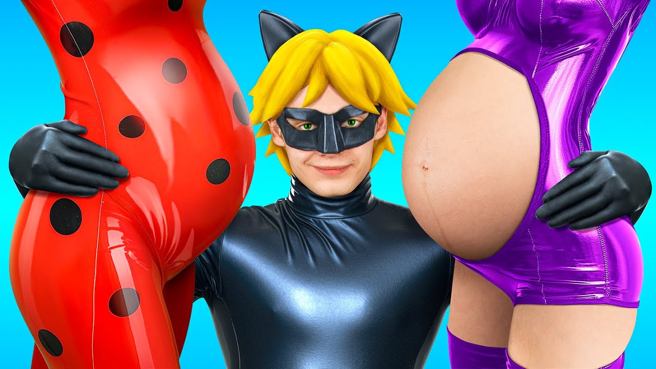 زوجة بابا مصاصة دماء! ماما مقابل زوجة بابا! | لايدي باج الحامل مقابل مصاصة الدماء الحامل