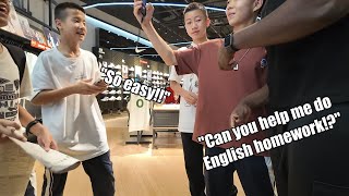 Chinese children asking for help with English homework! (Chinese subtitles)