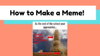 How to Make Memes in Google Slides!