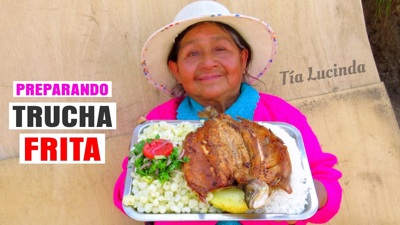 Preparando trucha frita