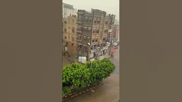 مباشر غير مسبوقة أمطار تعز اليوم اليمن 
