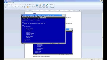 Assembly Tutorial 6 - Hello World