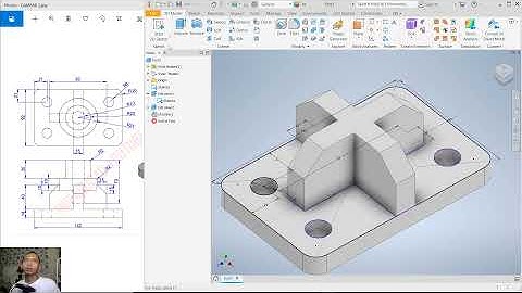 Exercise 2 Inventor 3D Modeling Tutorial For Beginner